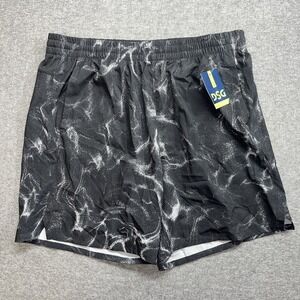 DSG Men's short 8 inch agility zipper pocket black size XL